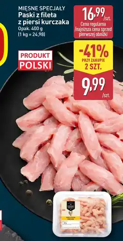 ALDI Paski z fileta z kurczaka Mięsne Specjały oferta