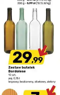 Bricomarche Zestaw butelek Bordolese oferta