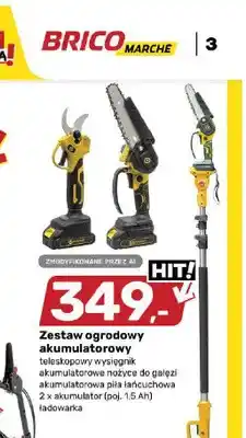 Bricomarche Zestaw ogrodowy akumulatorowy oferta