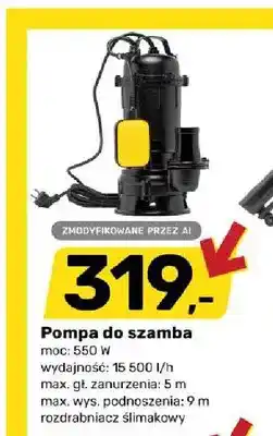 Bricomarche Pompa do szamba oferta