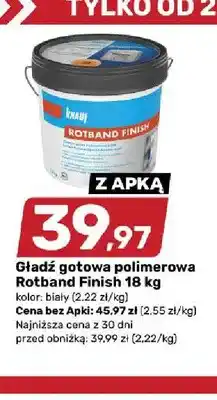 Bricomarche Gładź gotowa polimerowa Rotband Finish oferta