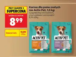 Biedronka Karma dla psów małych ras Activ Pet z kurczakiem i warzywami oferta