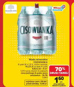 Carrefour Woda niegazowana Cisowianka oferta