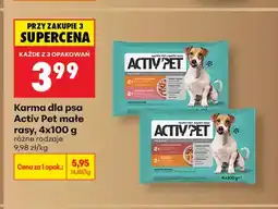 Biedronka Karma dla psa Activ Pet małe rasy w galaretce oferta