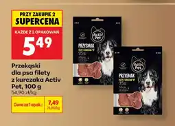 Biedronka Przekąski dla psa filety z kaczki Activ Pet oferta