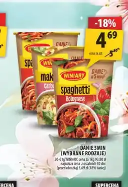 Arhelan Danie 5 Minut Spaghetti Bolognese Winiary oferta