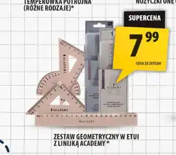 Arhelan Zestaw geometryczny w etui z linijką Academy oferta