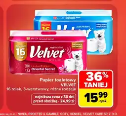 Carrefour Papier toaletowy Velvet oferta