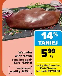 Carrefour Wątroba wieprzowa Carrefour oferta