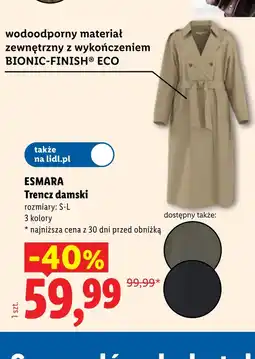 Lidl Trencz damski Esmara oferta