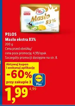 Lidl Masło Pilos oferta