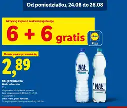 Lidl Woda niegazowana Nałęczowianka oferta