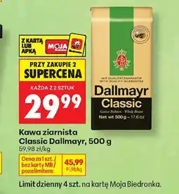 Biedronka Kawa ziarnista Dallmayr oferta