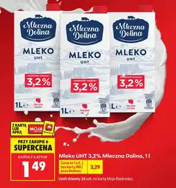 Biedronka Mleko Mleczna Dolina oferta