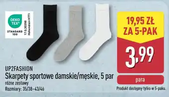 UP2FASHION Skarpety sportowe damskie/męskie