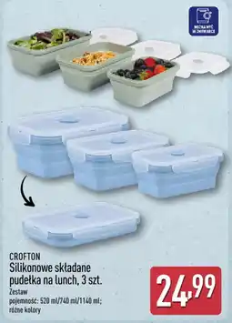 ALDI Crofton Silikonowe składane pudetka na lunch oferta