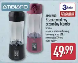 ALDI AMBIAANO Bezprzewodowy przenośny blender oferta