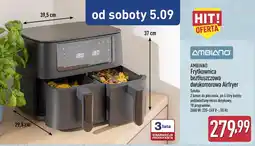 ALDI Ambiano Frytkownica bez tłuszczu dwukomorowa Airfryer oferta