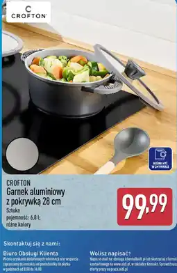 ALDI Garnek aluminiowy z pokrywką 28 cm oferta