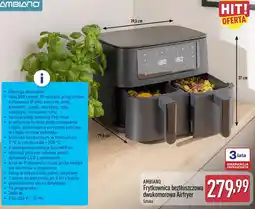 ALDI Ambiano Frytkownica bez tłuszczowa dwukomorowa Airfryer oferta