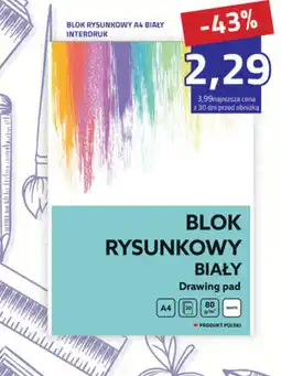 Hildebrandt Blok Rysunkowy Biały Interdruk oferta