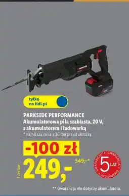 Lidl Piła szablasta Parkside oferta