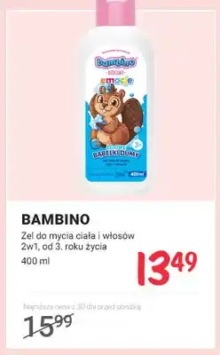 Rossmann Żel do mycia ciała i włosów 2w1 od 3. roku życia Bambino oferta