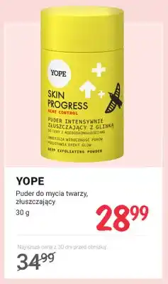 Rossmann Puder do mycia twarzy złuszczający YOPE oferta