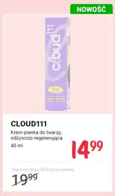 Rossmann Krem-pianka do twarzy odżywczo-regenerująca CLOUD111 oferta