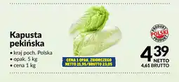 Makro Kapusta pekińska polska oferta