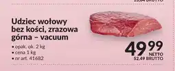 Makro Udziec wołowy bez kości zrazowa górna vacuum oferta