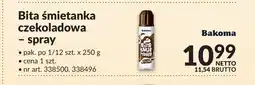 Makro Bita śmietanka czekoladowa w sprayu Bakoma oferta