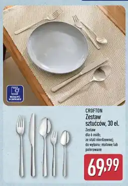 ALDI Zestaw sztućców Crofton 30 el. polerowane oferta