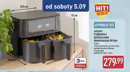 ALDI Frytkownica beztłuszczowa dwukomorowa Ambiano oferta