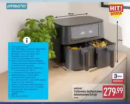 ALDI Frytkownica beztłuszczowa dwukomorowa Ambiano oferta