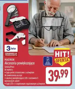 ALDI Lupa LED z 4 stopniowym regulowanym uchwytem Maginon oferta
