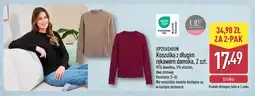 ALDI Koszulka z długim rękawem damska UP2FASHION 2-pak oferta