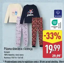 ALDI Piżama dziecięca z licencją oferta