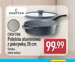 ALDI Patelnia aluminiowa z pokrywką 28 cm Crofton oferta