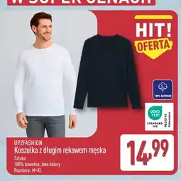 ALDI Koszulka z długim rękawem męska UP2FASHION oferta