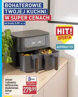 ALDI Frytkownica beztłuszczowa dwukomorowa Ambiano oferta