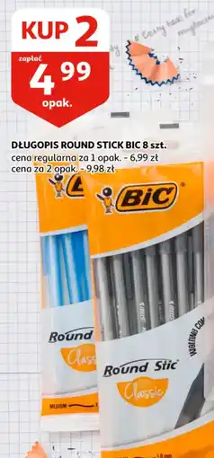 Auchan Długopis Round Stick Bic oferta