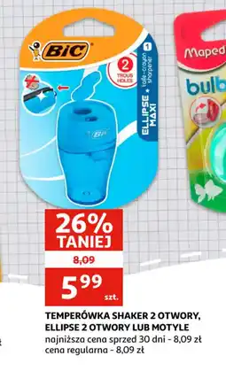 Auchan Temperówka Shaker 2 otwory, Ellipse 2 otwory lub motyle oferta