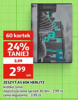 Auchan Zeszyt A5 60K Herlitz oferta