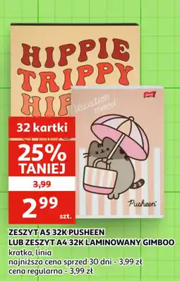 Auchan Zeszyt A5 32K Pusheen oferta