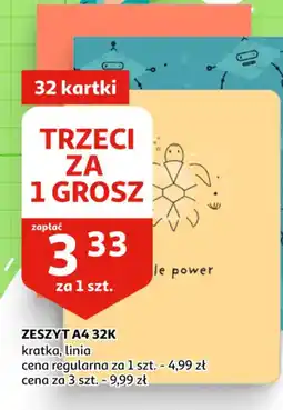 Auchan Zeszyt A4 32k oferta