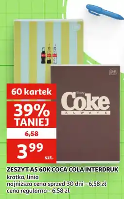 Auchan Zeszyt A5 60K Coca Cola Interdruk oferta