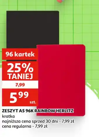 Zeszyt A5 96K Rainbow Herlitz