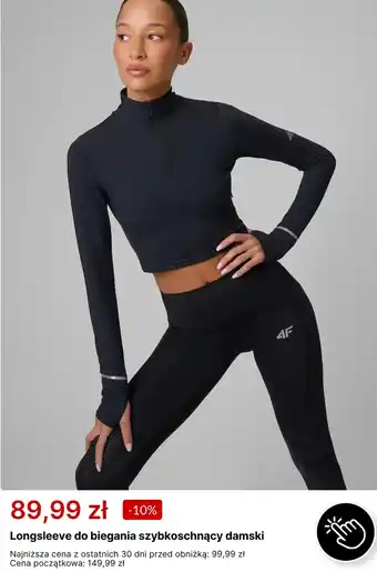 Longsleeve do biegania szybkooschnący damski