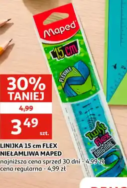 Auchan LINIJKĄ 15 cm FLEX NIEŁAMLIWA MAPIED oferta